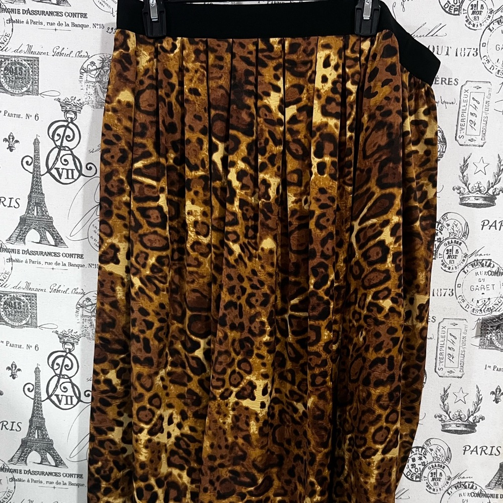 Ruby Rd. Animal Print Maxi Skirt - Picture 5 of 7